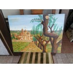 Средна картина масло на платно Испания - 3785